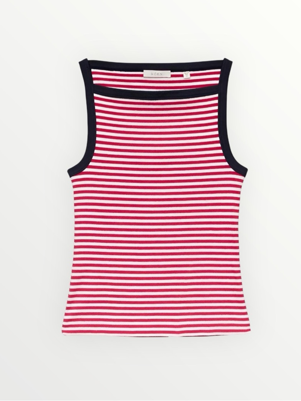 DÔEN Andrea Tank in Rouge Nantucket Stripe | L - Picture 7 of 12